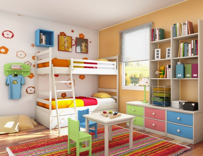 Kinderzimmer playroom decorate ideen deko residencestyle raffrollo farben grüne wände usher izba detska customizing captivating thrill rug above masis perfektes