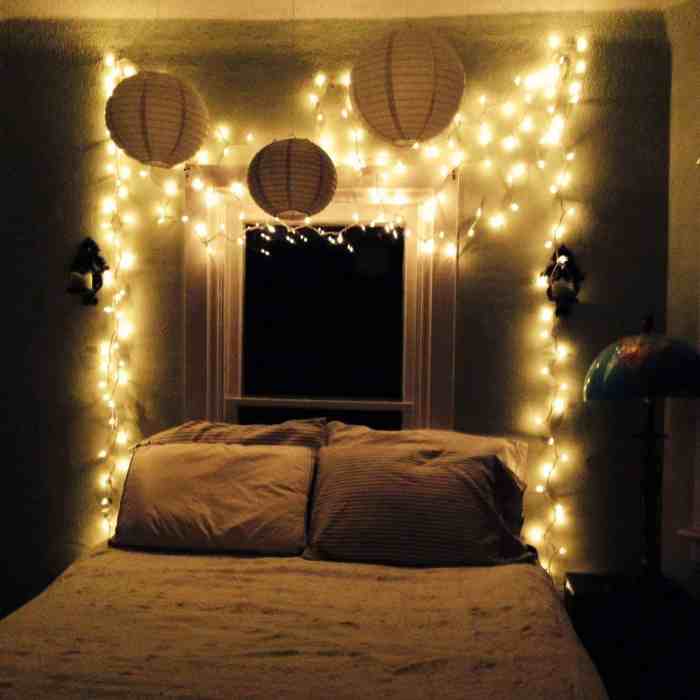 How to decorate a bedroom with led lights