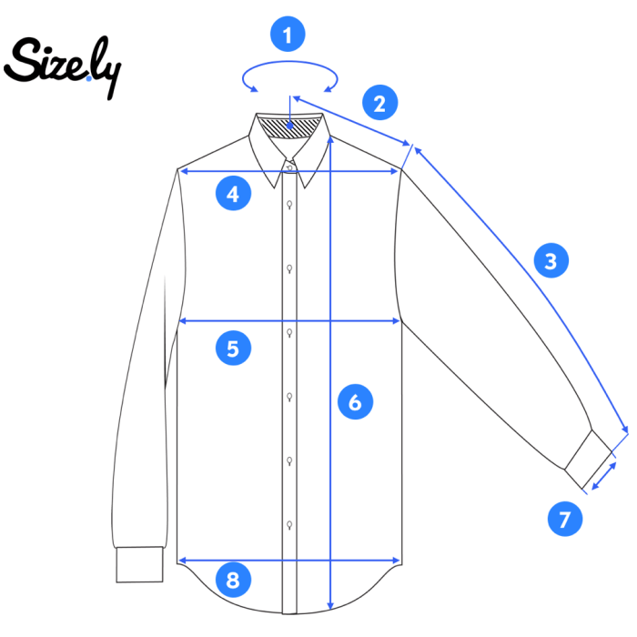 Measuring mens dress shirt sleeve length