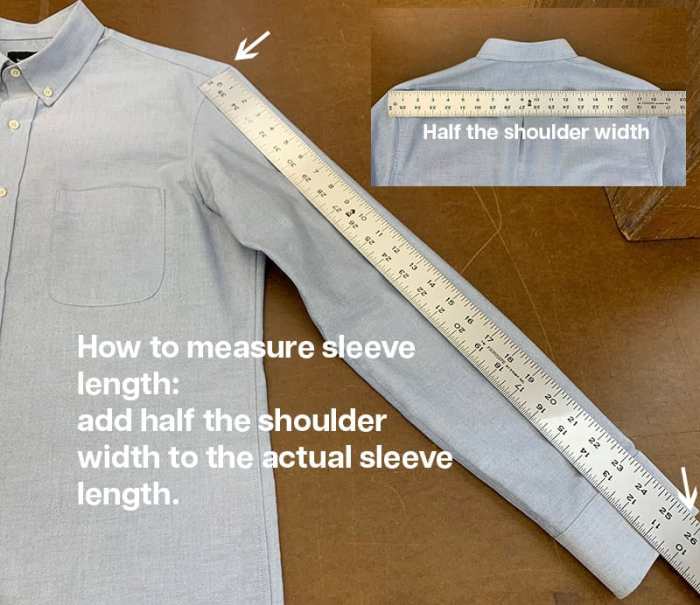 Sleeve length measure