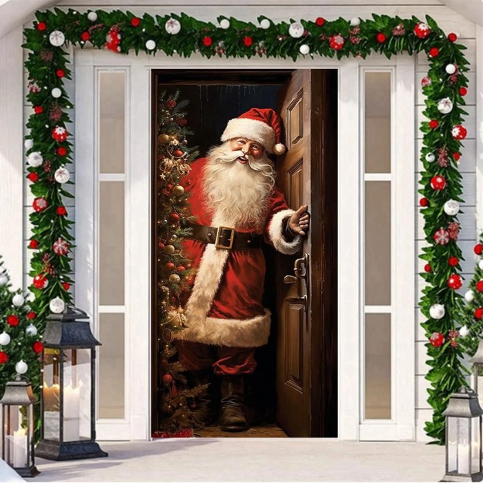 How to make a santa door decoration