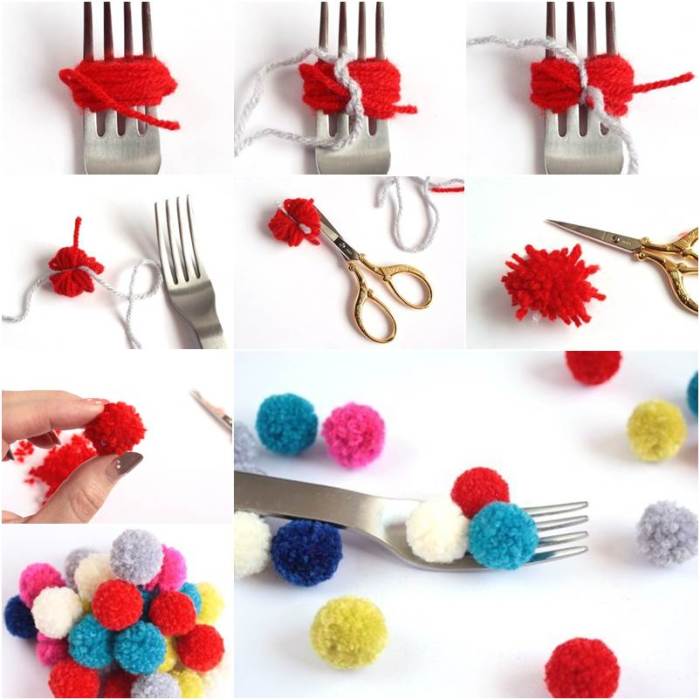 How to make decoration pom poms