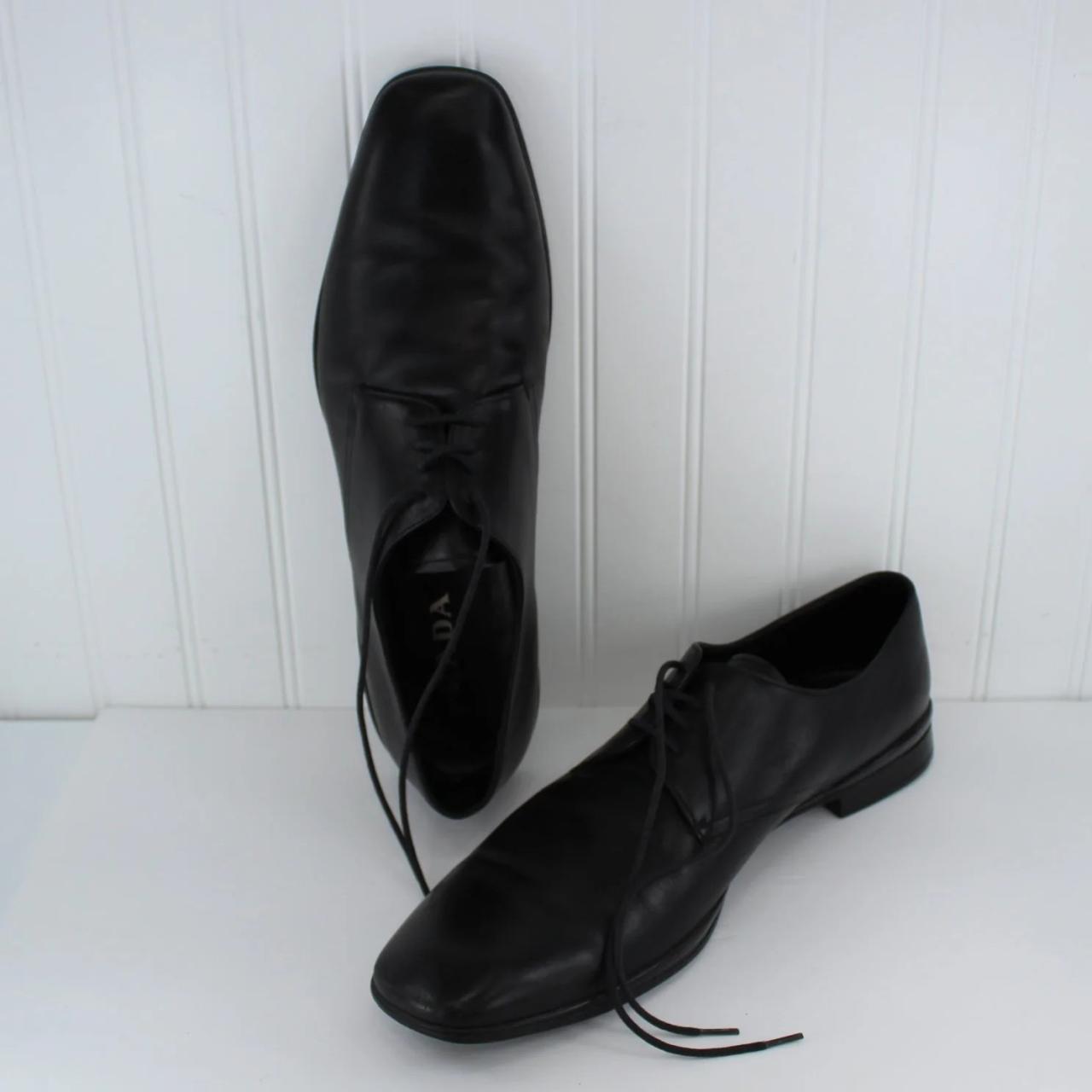 Prada men's dress shoes black