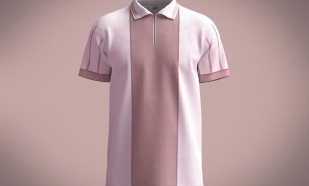 Dusty Rose Mens Dress Shirt Casual Trendy Medan Style