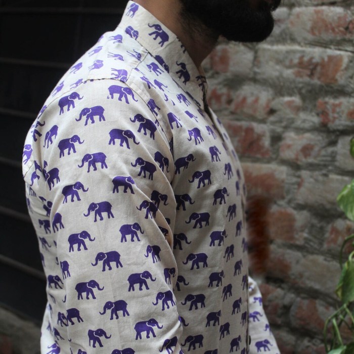 Mens elephant dress shirt