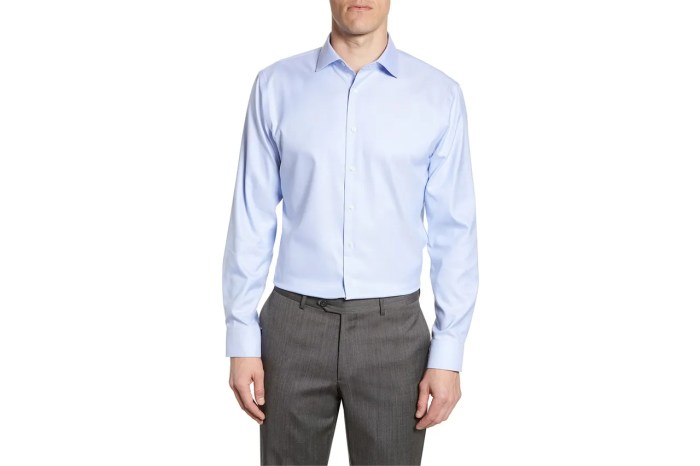 Mens blue plaid dress shirt