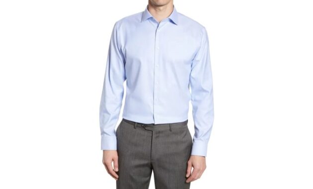 Elegant Blue Mens Dress Shirt A Stylish Essential for Every Wardrobe