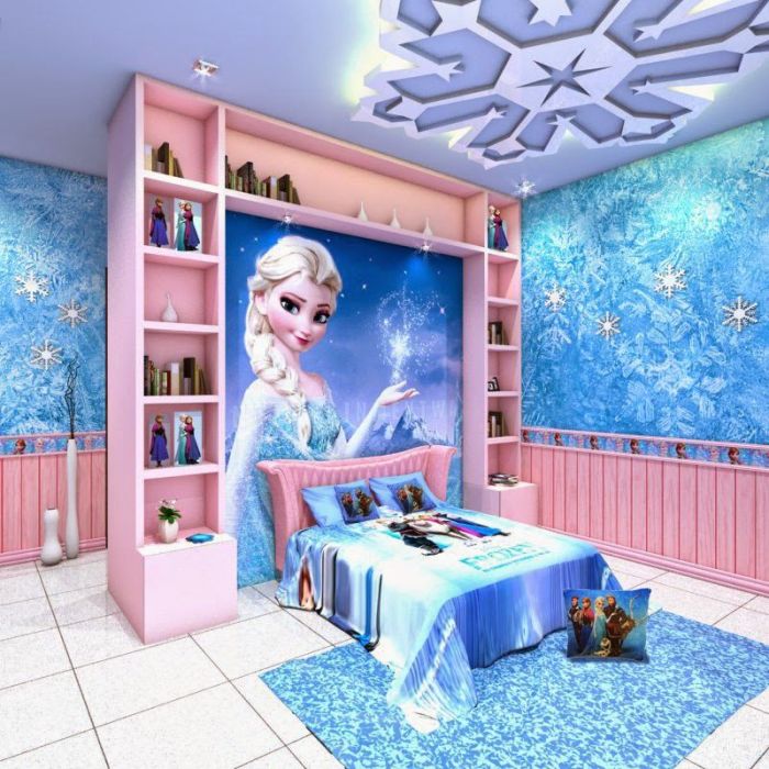 How to create anna and elsa room decor